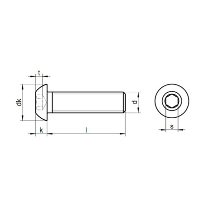 VITE TBEI IN ACCIAIO INOX A2 ISO 7380
