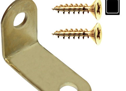 SODIFER LASTRINE AD ANGOLO IN FERRO OTTONATO MM2,35X3,4 BLISTER PZ8