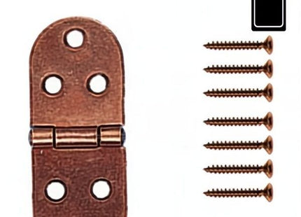 SODIFER CERNIERE A BISCOTTO IN FERRO BRONZATO MM80X31 BLISTER PZ2