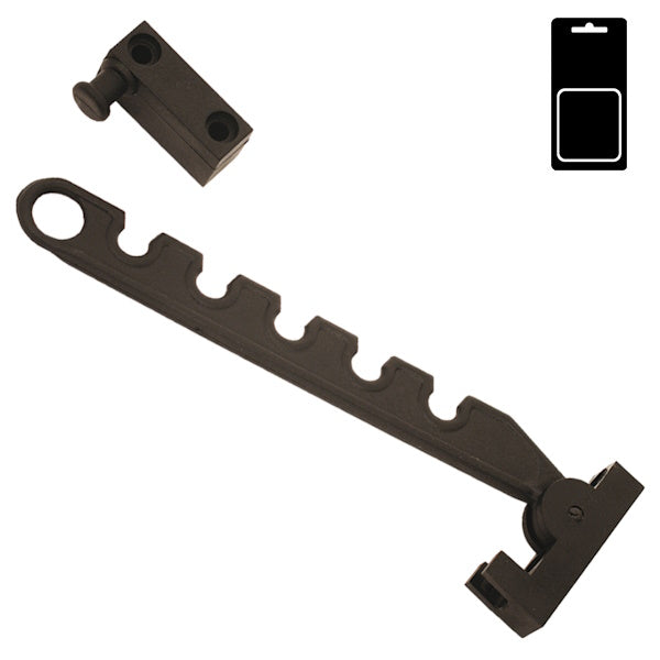 SODIFER SOCCHIUDI FINESTRA 1 ANTA IN NYLON NERO CON VITI BLISTER PZ1