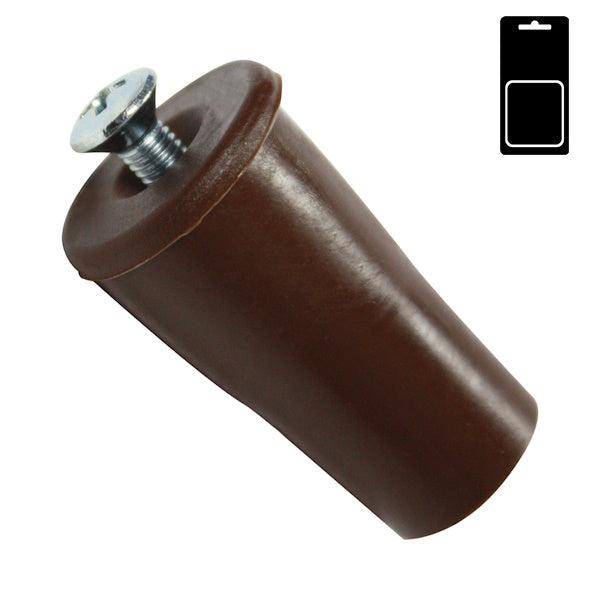 SODIFER ARRESTO CONICO LUNGO IN NYLON MARRONE PER TAPPARELLE CONF.PZ2*