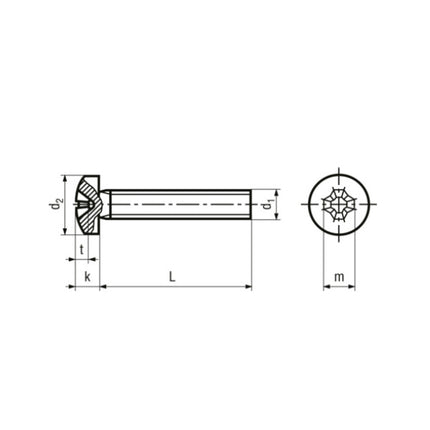 VITE TC PH CLASSE 4.8 ZINCATA BIANCA UNI 7687