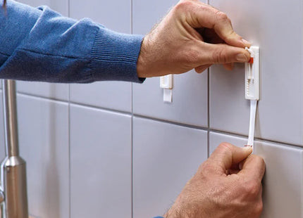 TESA CHIODI ADESIVI REGOLABILI PER PIASTRELLE PORTATA KG3 COLORE BIANCO