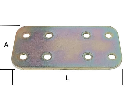 MINUTEX PIASTRA GIUNZIONE DIRITTA LEGGERA MM60X30X2 ACCIAIO ZINCATO