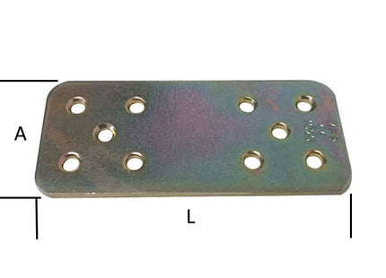 MINUTEX PIASTRA GIUNZIONE DIRITTA MM 90X40X2,5 ACCIAIO ZINCATO