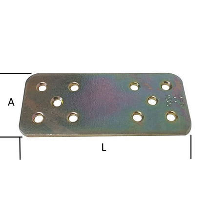 MINUTEX PIASTRA GIUNZIONE DIRITTA MM 90X40X2,5 ACCIAIO ZINCATO