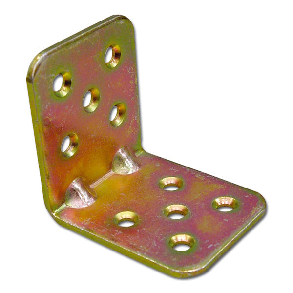 MINUTEX PIASTRA GIUNZIONE PIEGATA CON RINFORZI MM 40X45X2,5 ZINCATA