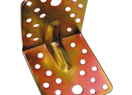 MINUTEX PIASTRA GIUNZIONE PIEGATA NERVATA MM 90X100X3 IN ACCIAIO ZINCATO