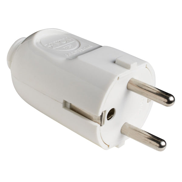 FME SPINA CIVILE VOLANTE SCHUKO 2P+T 16A 250V USCITA VARIABILE BIANCO