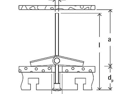 FISCHER ANCORA DI FISSAGGIO KDH CON OCCHIOLO APERTO