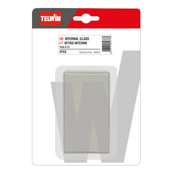 TELWIN VETRO INTERNO DI PROTEZIONE PER MASCHERA TRIBE 9-13 SET DA PZ2