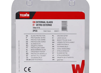 TELWIN VETRO ESTERNO DI PROTEZIONE PER MASCHERA TRIBE 9-13 SET DA PZ2