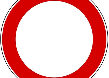 3G ITALIA DISCO DIVIETO DI TRANSITO CM60 F.46 IN METALLO