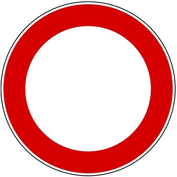 3G ITALIA DISCO DIVIETO DI TRANSITO CM60 F.46 IN METALLO