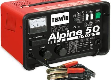 TELWIN CARICABATTERIE ALPINE 50 BOOST  230V 12-24V