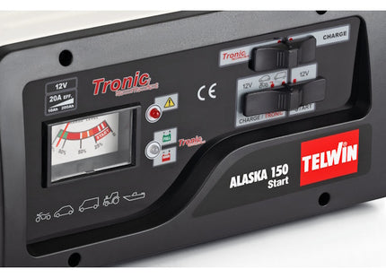 TELWIN CARICABATTERIE AVVIATORE/MANTENITORE ALASKA 150 START 230V 12V