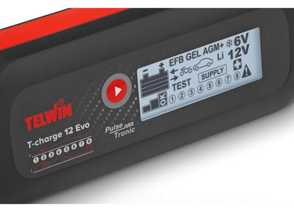 TELWIN CARICABATTERIE/MANTENITORE T-CHARGE 12 EVO 230V 6V/12V*