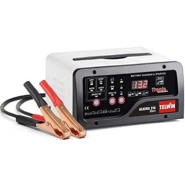 TELWIN CARICABATTERIE AVVIATORE/MANTENITORE ALASKA 210 START 230V 12-24V