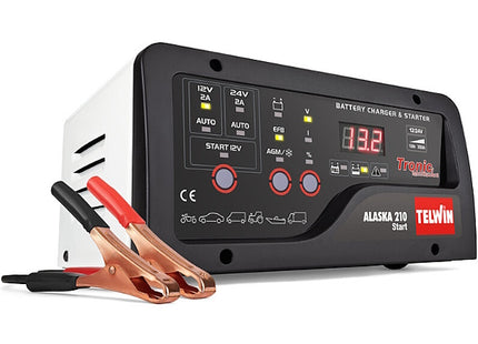 TELWIN CARICABATTERIE AVVIATORE/MANTENITORE ALASKA 210 START 230V 12-24V