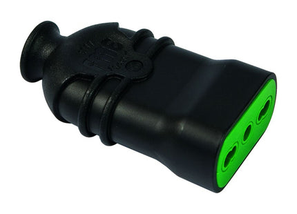 FME PRESA CIVILE VOLANTE BIPASSO 2P+T 10/16A 250V MOD. HI-PRO NERO