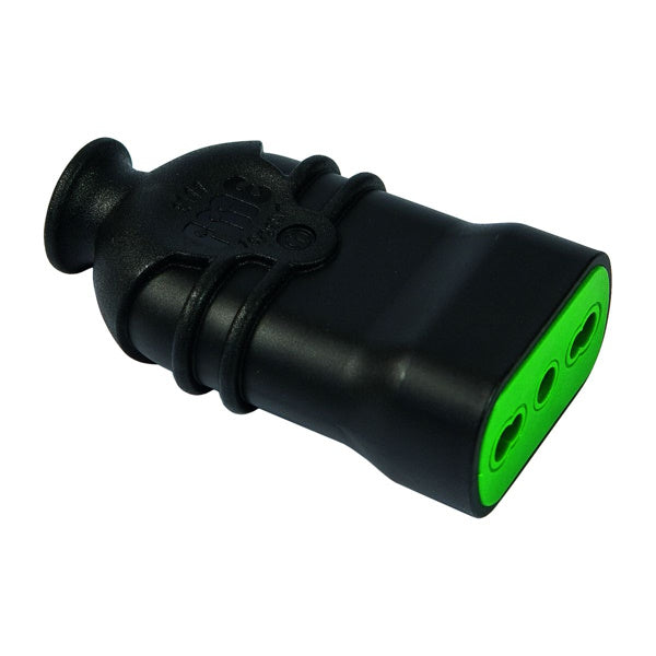 FME PRESA CIVILE VOLANTE BIPASSO 2P+T 10/16A 250V MOD. HI-PRO NERO