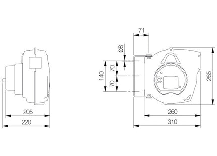 MAVEL AVVOLGICAVO ROLLAMP CLASSIC CON CAVO DA MT15 E PORTALAMPADA 24V