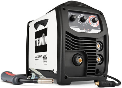 TELWIN SALDATRICE MULTIFUNZIONE MMA/MIG/TIG MAXIMA 200 SYNERGIC 230V