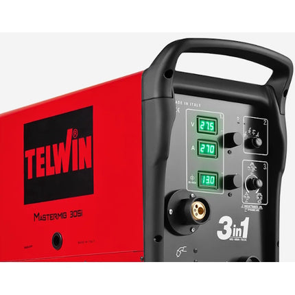 TELWIN SALDATRICE MULTIFUNZIONE MMA/MIG/TIG MASTERMIG 275I 400V