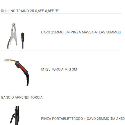 TELWIN SALDATRICE MULTIFUNZIONE MMA/MIG/TIG MASTERMIG 275I 400V