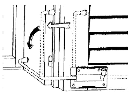 MINUTEX COPPIA DI FERMAPERSIANE IN ACCIAIO ZINCATO NERO