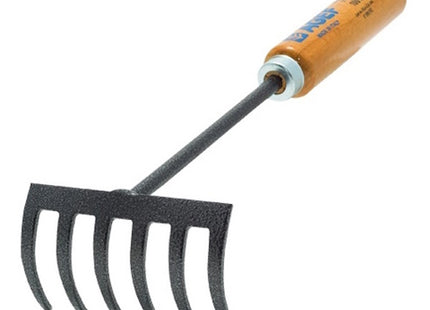 AGEF RASTRELLINO A 6 DENTI CON STELO E MANICO CERTIFICATO FSC 100%