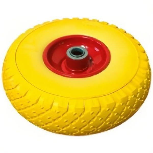 VERDELOOK RUOTA ANTIFORATURA GIALLA PER CARRELLI PORTASACCHI D.MM260X85