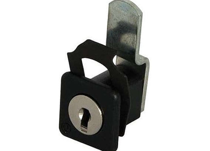 OMR CILINDRO QUADRO CON LEVETTA ROTAZIONE 90° MM21,7X21,7 NERO