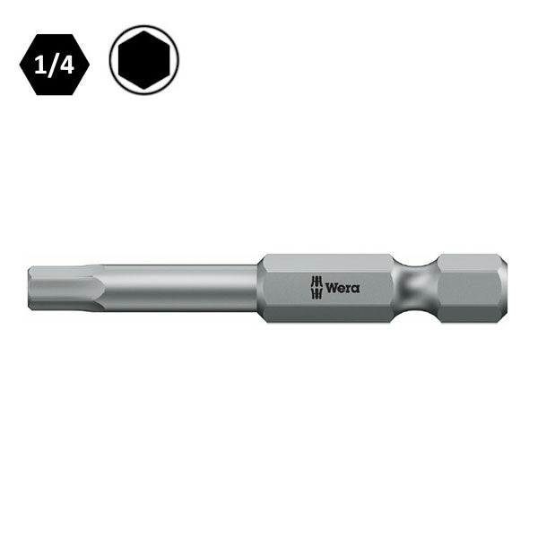 WERA INSERTO BIT 840/4 Z MASCHIO ESAGONALE ATTACCO DA 1/4&quot;
