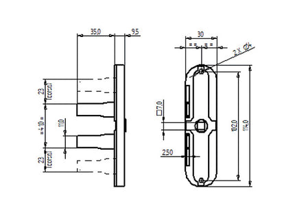 RUFFONI MOVIMENTO CON ATTACCO ASTE DIRITTO ART. R10G.RF