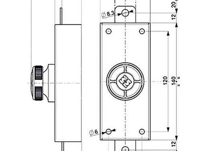 MOTTURA FERROGLIETTO VERTICALE DA APPLICARE CON POMOLO ART.34.325