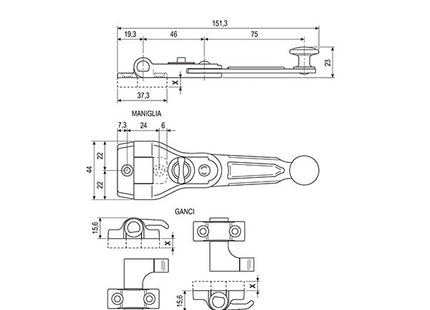 AGB KIT DI SPAGNOLETTE UNICA ART.00903