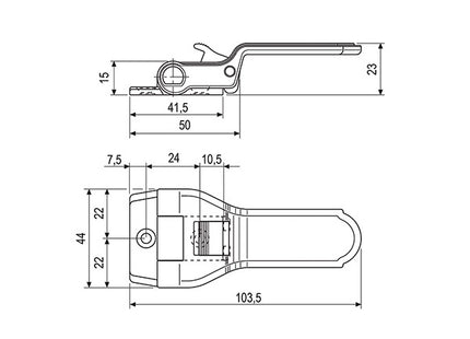 AGB SPAGNOLETTA A SCATTO SERIE 2K ART.00301