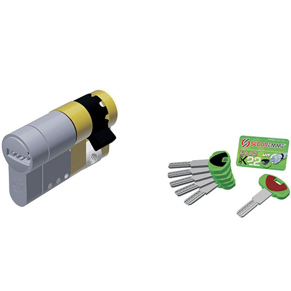 SECUREMME MEZZO CILINDRO EVOK22 MODULARE MM31/10