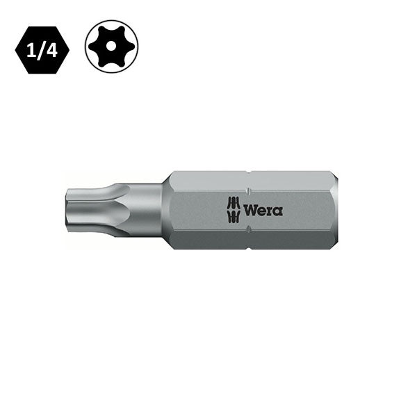 WERA INSERTO BIT 867/1 Z PER VITI TAMPER RESISTANT TORX ATTACCO DA 1/4&quot;
