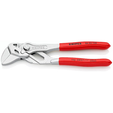 KNIPEX PINZA CHIAVE PER SERRARE CROMATA CON MANICI RIVESTITI