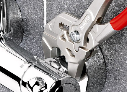 KNIPEX PINZA CHIAVE PER SERRARE CROMATA CON MANICI RIVESTITI