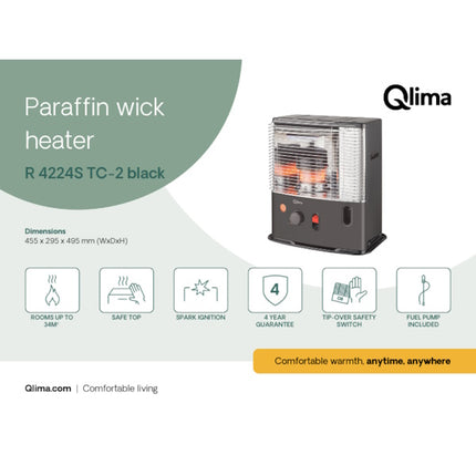 QLIMA STUFA A COMBUSTIBILE LIQUIDO A STOPPINO R 4224S TC-2
