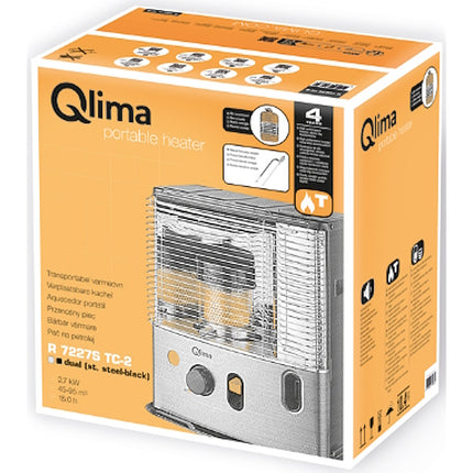 QLIMA STUFA A COMBUSTIBILE LIQUIDO A STOPPINO R 7227S TC-2