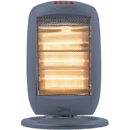 QLIMA STUFA ALOGENA PORTATILE DA TERRA EIH 1200 GRIGIA