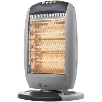 QLIMA STUFA ALOGENA PORTATILE DA TERRA EIH 1200 GRIGIA