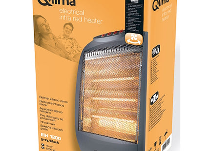 QLIMA STUFA ALOGENA PORTATILE DA TERRA EIH 1200 GRIGIA*