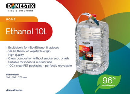 QLIMA COMBUSTIBILE BIO-ETHANOL DOMESTIX IN TANICA DA LT10