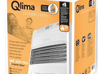 QLIMA STUFA A COMBUSTIBILE LIQUIDO LASER SRE 3531 TC-2 SILVER