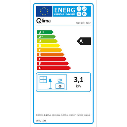 QLIMA STUFA A COMBUSTIBILE LIQUIDO LASER SRE 3531 TC-2 SILVER